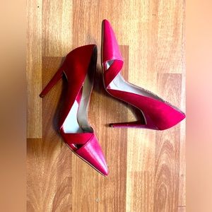 Zara 4 inch red pump